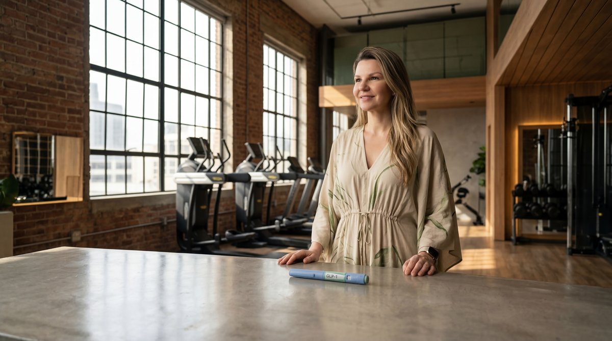 Illustration of a balanced, nutrient-dense plate with lean protein, vegetables, and complex carbohydrates